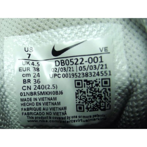 Nike Renew Serenity Run Shoes Womens Size 7 DB0522-001 Gray Running Sneakers - Picture 5 of 12